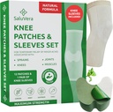 Uppvärmning Herbal Knee Patches med 2 kompression Sleeves - Självuppvärmning Relief Patches för män och kvinnor, naturliga ingredienser för lugnande stöd (12 Patch + 2 kompression Sleeves)