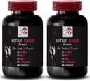 Ornitin alfa-ketoglutarate OKG - NITRIC OXIDE BOOSTER - L-glutaminpulver, träningsuthållighet, kväveoxidpulver, Gymtillskott, energitillskott, träningsstyrka 2 flaska 180 tabletter