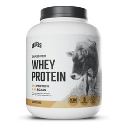Levels Grass Fed Whey Protein Powder, No Artificials, 24G Protein, Cappuccino, 5LB