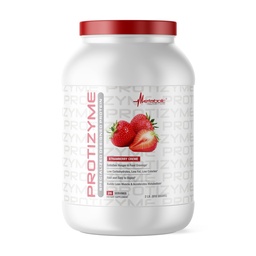 Metabolic Nutrition | Protizyme | 100% Whey Protein Powder | High Protein, Low Carb, Low Fat med Digestive Enzymes, 24 Essential Vitaminer och mineraler | Strawberry Creme, 2 pund