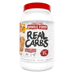 5% Nutrition Rich Piana Real Carbs med Real Food Complex Carb Powder, långvarig låg glykemisk energi för Pre-Workout / Post-Workout Recovery Meal, 2,7 Lb, 40 portioner (Bananana Nut Bread)