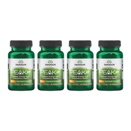 Swanson Maximum Strength Peak ATP-Natural Supplement Främja Cellular Energy Support-Supports Physical Performance och främjar hälsosamt blodflöde Support-(30 Veggie Capsules, 400mg Varje) 4 Pack