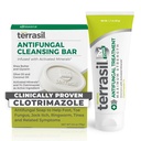 terrasil Antifungal Cream + Antifungal Soap 2-Product Kit Clinically-Proven Clotrimazole Effektiv behandling och lättnad: Jock Itch Athletes Foot Fungal Yeast Infection Ringworm (50g Tube & 75g bar)