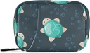 Cute Sea Turtle Pill Box 7 Day Pill Case Travel Pill Organizer Bag med Zipper Portable Weekly Case Compact Size för Vitamin Supplement Holder
