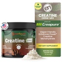 EarthNutri Creatine Monohydratpulver - Rent kreatintillskott för muskelstyrka, styrka och prestanda - Icke-GMO, sockerfri, additivfri - för män och kvinnor, osmakad 250 g