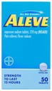 Aleve, smärtstillande / feberreducer 220 mg tabletter, 50 greve