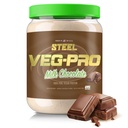 Steel Supplements Veg-PRO | Vegan proteinpulver, mjölkchoklad | 25 portioner (1.65lbs) | Proteinpulver med BCAA Aminosyra | Glutenfri | Non Dairy | Low Carb Formula