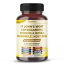 St John's Wort Ashwagandha Rhodiola Rosea Chamomile - Made in USA