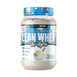 Musclesport Lean Whey RevolutionTM Protein Powder - Whey Protein Isolate - Low Calorie, Low Carb, Low Fat, Incredible Flavors - 25g Protein per Scoop (2LB, Vanilla)