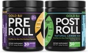 Gold BJJ PreRoll och PostRoll Jiu Jitsu Supplement Bundle