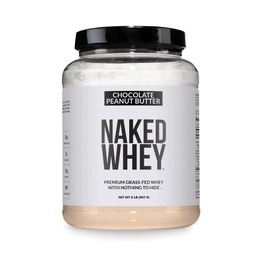NAKED Whey Chocolate Peanut Butter Protein Powder, Grass Fed Whey, No GMO, No Soy och Gluten Free. Ingen konstgjord, hjälptillväxt och återhämtning - 21 portioner
