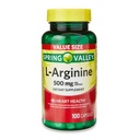 Generisk Spring Valley L'Arginine Amino Heart Health Supplement Capsules, 500mg, Value Size, 100 Count + 1 Mini Pill Container (Style & Color Varies)