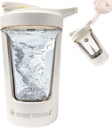 Electric Protein Shaker Bottle - 15oz USB Rechargeable Portable Mixer för Protein Shakes, Smoothies & Pre Workout, Tritan-Safe, BPA-Free, Gym Tillbehör, läcka bevis (White)