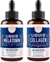 WINDSOR BOTANICALS Melatonin och Collagen Liquid Rest and Recuperation Skin Bundle