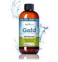 Colloidal Gold Liquid Organic Supplement by Nutrinoche - 100% Pure Nano Gold Mineral - Supports Mental Clarity, Focus & Relaxation - 8 oz Bottle - Vegan, Gluten-Free - Crystalline - 30 ppm