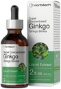 Horbäach Ginkgo Biloba Extract Liquid 2 fl oz | Alkoholfri Herb Supplement | Vegetarian, icke-GMO, Gluten Free