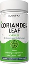 Coriander Leaf Capsules 500mg | Concentrated 10:1 Extract | Coriandrum sativum | Herbal Supplement | No Fillers | Non-GMO | Plant-Based Formula for Daily Use (180 Count (Pack of 1))