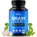 Hjärnkod Nootropic Brain Supplement för minne och fokus | Stöder kognitiv hälsa och mental klarhet, förbättra koncentration | 90 kapslar