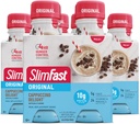 SlimFast Meal Replacement Shake, Original Cappuccino Delight, 10g Ready to Drink Protein for Weight Loss, 11 Fl. Oz Bottle, 4 Count (Pack of 3) (Packaging May Vary)