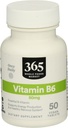 365 Genom hela livsmedelsmarknaden, vitamin B6 50Mg, 50 greve