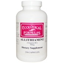 Ekologiska formler Allithiamin vitamin B1, 50 mg, 250 kapslar