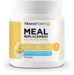 TransformHQ Meal Replacement Shake Powder 7 Servings (Pineapple Ice Cream smaksatt) - Gluten Free, Non-GMO