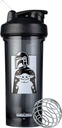 BlenderBottle Star Wars Shaker Bottle Pro Series Perfekt för Protein Shakes och Pre Workout, 28-Ounce, Mandalorian & Child