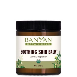 Banyan Botanicals Soothing Skin Balm - Organic Herbal Skin Care Salve med Neem Leaf och Vetiver - Kylning och lugnande Balm för naturlig hudhälsa - 4 oz - Non GMO Sustainably Sourced Petroleum Free