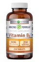 Fantastiska formler Vitamin B6 Pyridoxin 50mg 250 tabletter Supplement | Icke GMO | Gluten Free | Made in USA