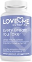 Immunstödstillägg - Naturliga ingredienser för immunsystemstöd (60 kapslar) - Immune Booster Innehåller Elderberry, vitamin C & E, Zink och Echinacea för vuxna