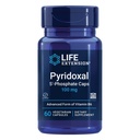 Livslängd Pyridoxal 5-fosfatkapslar-Vitamin B6, 100 mg, Bioaktiv B6 för kardiovaskulär, njur och nervhälsa-glutenfri, icke-GMO, vegetarisk-60 vegetariska kapslar