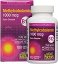 Naturliga faktorer, vitamin B12 Methylcobalamin 1,000 mcg, erbjuder den mest metaboliskt aktiva formen av B12, snabbt lösa tabletter