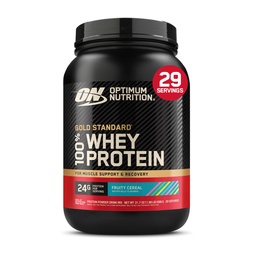 Optimum Nutrition New Flavor Gold Standard 100% Whey Protein Powder, Fruity Cereal, 1,98 Pound (Pack of 1) (Packaging May Vary)
