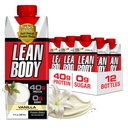 Lean Body Ready-to-Drink Vanilla Protein Shake, 40g Protein, Whey Blend, 0 Sugar, Gluten Free, 22 Vitaminer & Minerals, 17 Fl Oz (Pack av 12) LABRADA