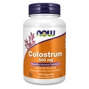 Nu livsmedelstillskott, Colostrum 500 mg, Naturligt förekommande Immunoglobuliner och Lactoferrin, 120 Veg kapslar