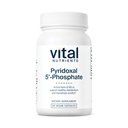 Vital Nutrients Pyridoxal-5 Fosfat | Aktiverad Vitamin B6 | Metylerad B6 för Metabolism, PMS och Menstrual Support * | Hög Potens P5P Supplement | Gluten, Dairy, Soy Free | 90 kapslar