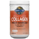 Garden of Life Marine & Grass-Fed Collagen Peptides Powder Supplement (Type I, III) med Probiotics & BCAAs för rörlighet, gemensam hälsa, hår, hud och naglar - Unflavored, 20 g per portion, 12 portioner