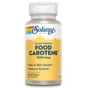 SOLARAY Food Carotene, vitamin A som Beta Carotene 25000IU | Karotenoider för hälsosam hud och ögon, antioxidantaktivitet och immunsystemstöd | 50ct