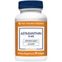 Vitamin Shoppe Astaxanthin (Solasta) Branded Ingredient 12mg (30 Softgels)