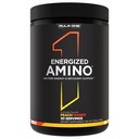 Regel 1 Energized Amino - Anytime Energy and Recovery Support med BCAAs, Glutamine, Citrulline, Beta Alanine och koffein från Green Coffee & Tea Leaf Extracts (30 portioner, Peach Mango)