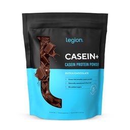 LEGION Casein Protein Powder (nederländsk choklad) - långsam frisättning Micellar Casein Protein Powder - Non-GMO, Gluten-Free & Naturally Sweetened Powder från Grass-Fed Cows (25 portioner)