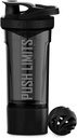 Artoid Mode Fitness Workout Sport Protein Shaker Bottle 24-Ounce, Dual Mixing Technology med Shaker Balls & Mixing Grids Inkluderad, Twist och Lock Protein Box Storage Inkluderad
