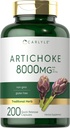 Carlyle Artichoke Extract Capsules 8000mg | 200 greve | Non-GMO, Gluten Free Supplement