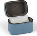 Dosey Travel Pill Case & Easy-Slide Pill Pouches - Vegan Leather Daily Pill Organizer med 7 Airtight Pill Pockets för Medicine Storage & Protection - Stylish Pill Sorter & Medication Organizer - BLUE