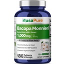NusaPure Bacopa Leaf Monnieri Extract 20,000 mg 180 tabletter (Extract 20:1, Non-GMO, Gluten Free)