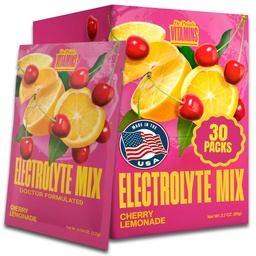 Dr. Price's Electrolyte Mix | Sugar-Free Hydration Powder med 72+ Trace Minerals | No Sugar, Fast-Dissolving Electrolytes Powder Packets | Cherry Lemonade (30 Packs)