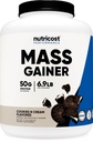 Nutricost Mass Gainer Cookies N Cream Flavor, 6,9 LBS, 50 Grams of Protein Per Serving - Non-GMO