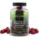 BUCKLEBURY 9-i-1 Natural Saw Palmetto Gummies med Raspberry & Pomegranate Flavor - Plant-Based Prostate Support Supplements for Mens Bladder Health, Hair Growth & Urinary Support - 60 Gummies
