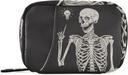 Human Skeleton Pill Box 7 Day Pill Case Travel Pill Organizer Bag med Zipper Portable Weekly Case Compact Size för vitamin Supplement Holder