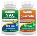 Bästa Naturals NAC 600 mg & Quercetin 1000 mg